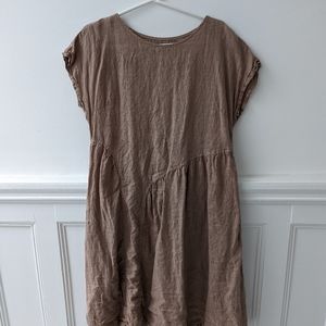 Mauve Linen Dress